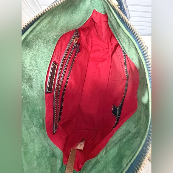 Dooney & Bourke Alto Croc Embossed Leather Satchel Tote – Vintage Italian Made - Picture 8 of 11